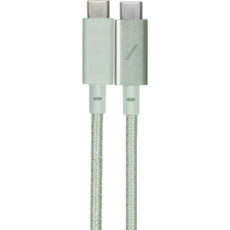 BELT-C-GRN-2-NP BELT CABLE TYPE-C, кабель зарядный USB-C/USB-C,  60W, длина 1,2 м., цвет: зелёный